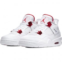 Air Jordan 4 Retro "Metallic Red" Homme/Femme Chaussure 408452-112