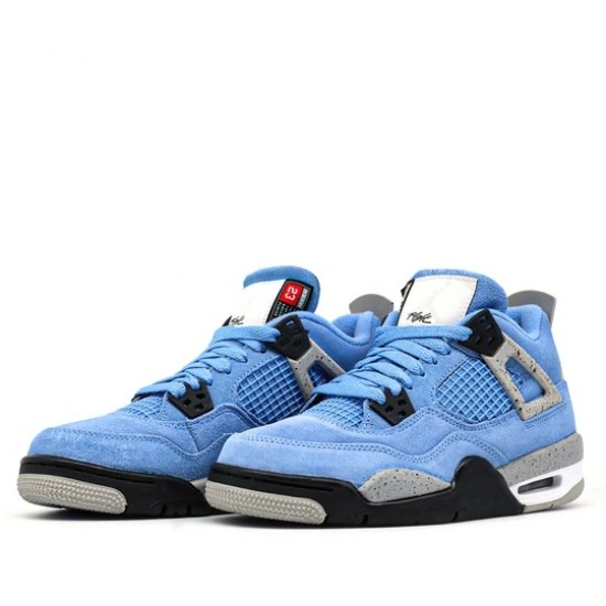 Air Jordan 4 Retro University Blue Homme/Femme Chaussure 408452-400