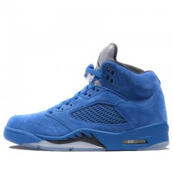 Air Jordan 5 Retro "Blue Suede" Homme Chaussure 136027-401