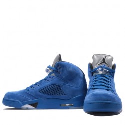 Air Jordan 5 Retro "Blue Suede" Homme Chaussure 136027-401