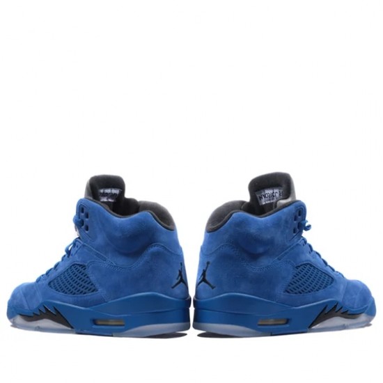 Air Jordan 5 Retro Blue Suede Homme Chaussure 136027-401