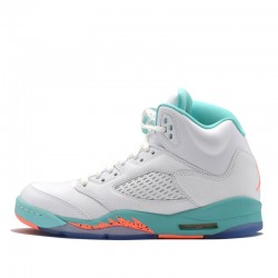 Air Jordan 5 Retro "Light Aqua" Homme/Femme Chaussure 440892-100