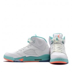 Air Jordan 5 Retro "Light Aqua" Homme/Femme Chaussure 440892-100