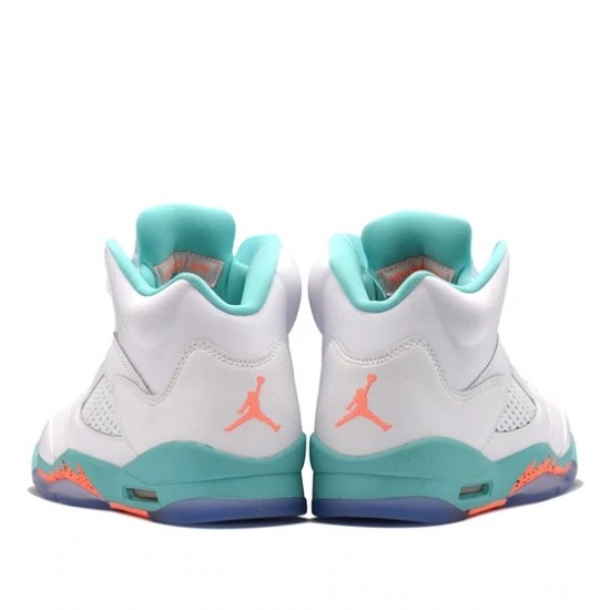 Air Jordan 5 Retro Light Aqua Homme/Femme Chaussure 440892-100