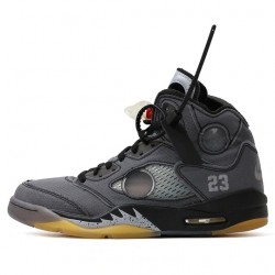 Air Jordan 5 Retro "Off-White Black" Homme Chaussure CT8480-001