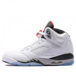 Air Jordan 5 Retro "White Cement" GS Chaussure 440888-104