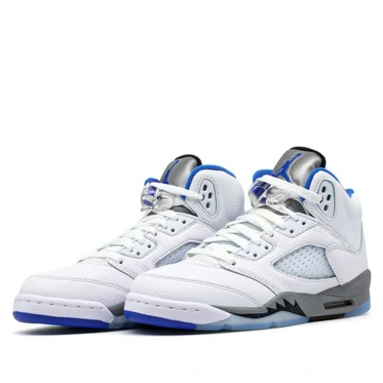 Air Jordan 5 Retro White Stealth 2021 Homme/Femme Chaussure 440888-140