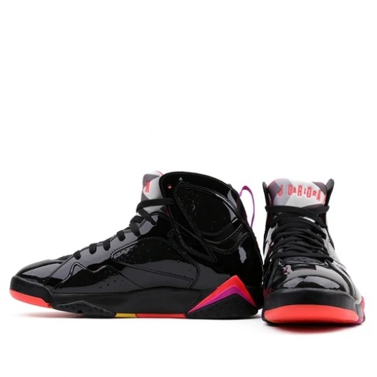 Air Jordan 7 Retro Black Patent Homme/Femme Chaussure 313358-006