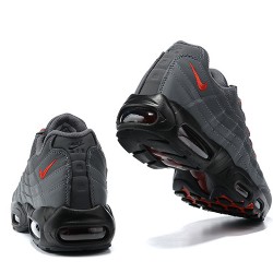 Nike Air Max 95 TT Gris Rouge and Noir Chaussure Homme