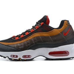 Nike Air Max 95 TT Gris Rouge and Marron Chaussure Homme 