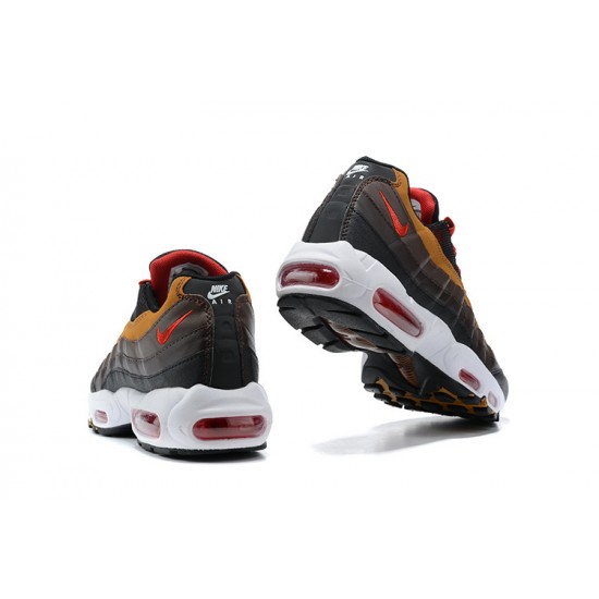 Nike Air Max 95 TT Gris Rouge and Marron Chaussure Homme