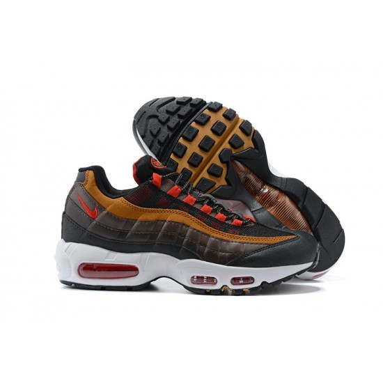 Nike Air Max 95 TT Gris Rouge and Marron Chaussure Homme