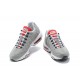 Nike Air Max 95 TT Gris Blanc and Rouge Chaussure Homme