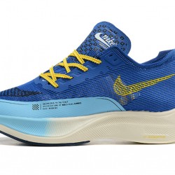 Nike ZoomX VaporFly NEXT% Bleu Jaune Chaussure Homme