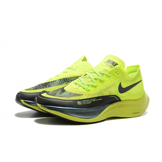 Nike ZoomX VaporFly NEXT% Chartreuse Noir Chaussure Homme