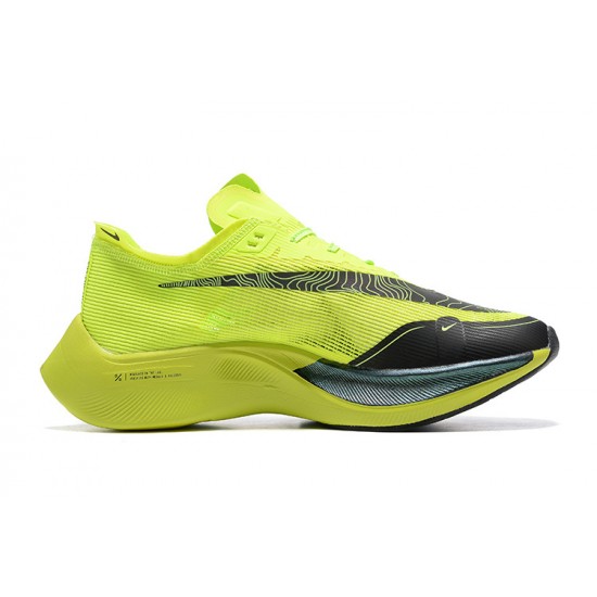 Nike ZoomX VaporFly NEXT% Chartreuse Noir Chaussure Homme