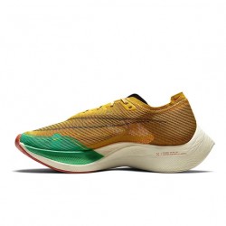 Nike ZoomX VaporFly NEXT% Jaune Vert Chaussure Homme