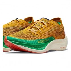 Nike ZoomX VaporFly NEXT% Jaune Vert Chaussure Homme