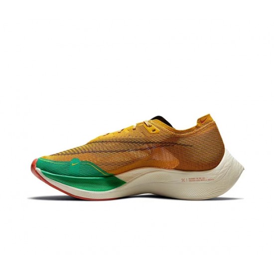 Nike ZoomX VaporFly NEXT% Jaune Vert Chaussure Homme