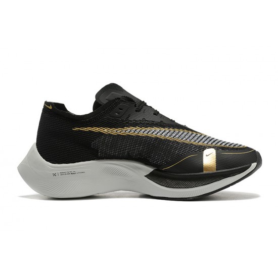 Nike ZoomX VaporFly NEXT% Noir Or Chaussure Femme/Homme