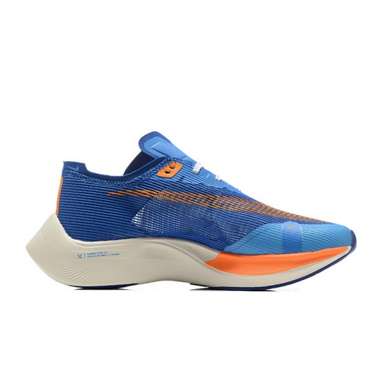 Nike ZoomX VaporFly NEXT% Bleu Orange Chaussure Femme/Homme