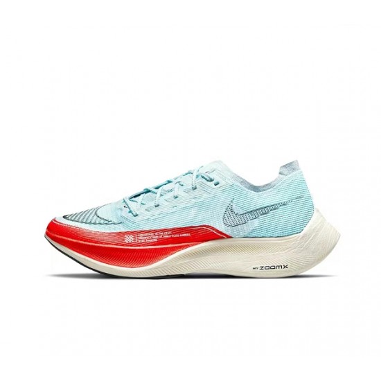 Nike ZoomX VaporFly NEXT% Bleu Rouge Chaussure Femme/Homme