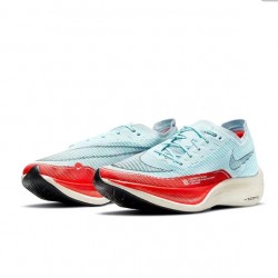 Nike ZoomX VaporFly NEXT% Bleu Rouge Chaussure Femme/Homme