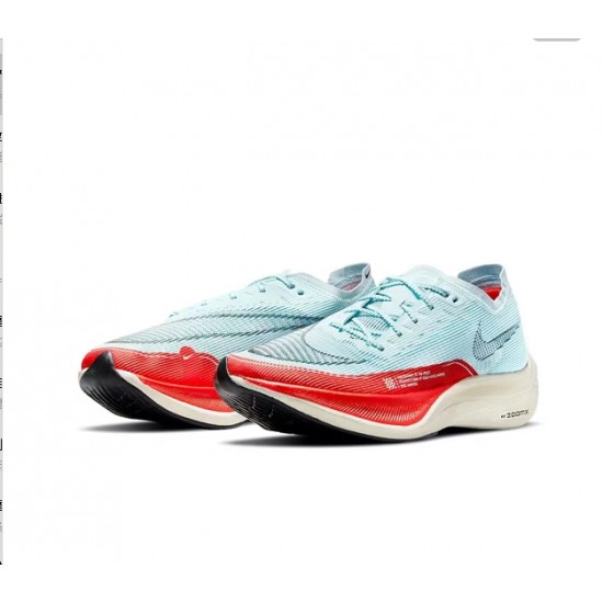 Nike ZoomX VaporFly NEXT% Bleu Rouge Chaussure Femme/Homme