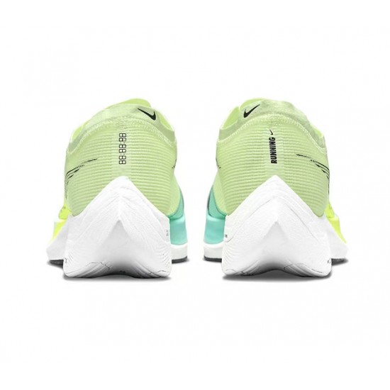 Nike ZoomX VaporFly NEXT% Vert and Bleu Chaussure Femme/Homme