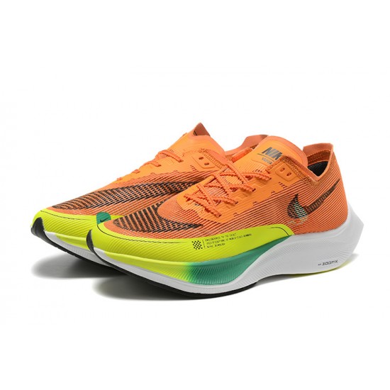 Nike ZoomX VaporFly NEXT% Orange Blanc Chaussure Femme/Homme