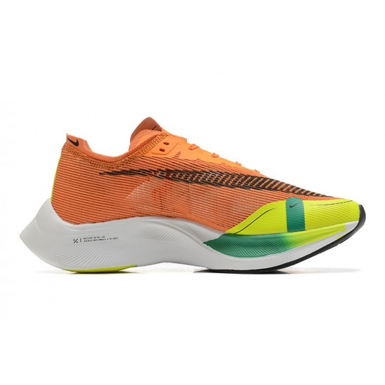 Nike ZoomX VaporFly NEXT% Orange Blanc Chaussure Femme/Homme