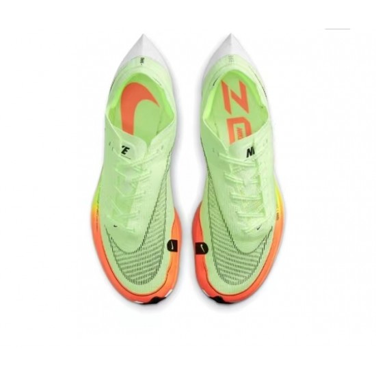 Nike ZoomX VaporFly NEXT% Rouge Jaune Chaussure Femme/Homme