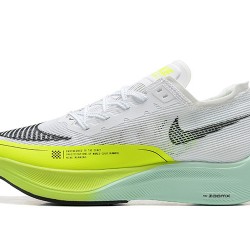 Nike ZoomX VaporFly NEXT% Blanc Jaune Chaussure Femme/Homme