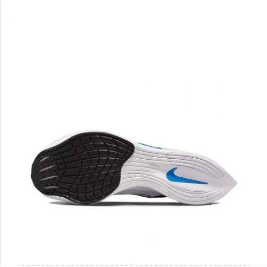 Nike ZoomX VaporFly NEXT% Blanc and Bleu Chaussure Femme/Homme