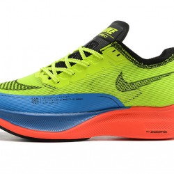 Nike ZoomX VaporFly NEXT% Jaune Bleu Chaussure Femme/Homme